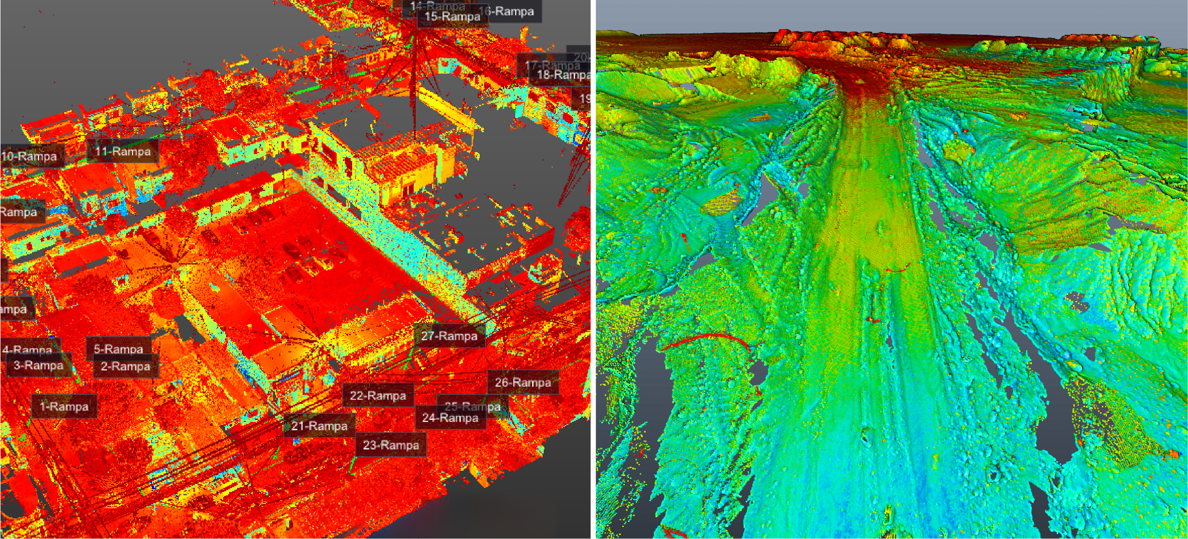 Tecnología LiDAR procesamiento técnico