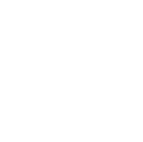 White icon showing a camera on a tripod, a drone above with lines pointing down to trees and mountains, symbolizing aerial photography and videography technology used alongside laser scanner for construction projects.
